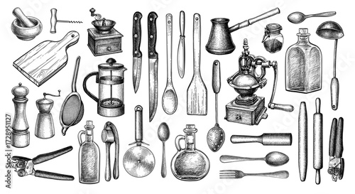 Kitchen Utensils and Tools Set