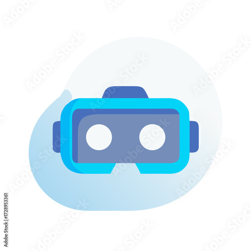 Futuristic virtual reality headset symbolizing immersive digital experiences and technological advancement for gaming and entertainment
