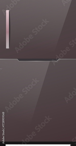 Refrigerator gradient illustration vector. Household appliance illustration.