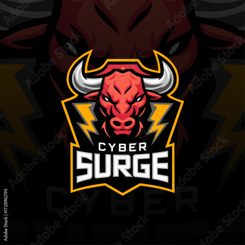Cyber Surge Esports Gaming Logo