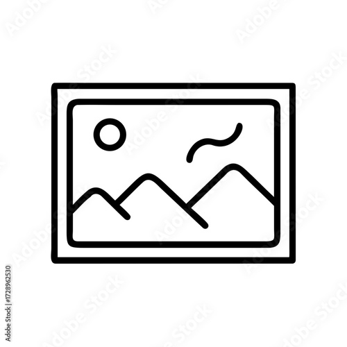 A minimalist frame of an artistic landscape. capturing the tranquility of nature and the beauty of simplicity.