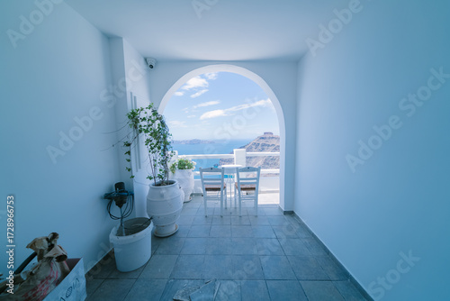 ギリシャのサントリーニ島の美しい風景