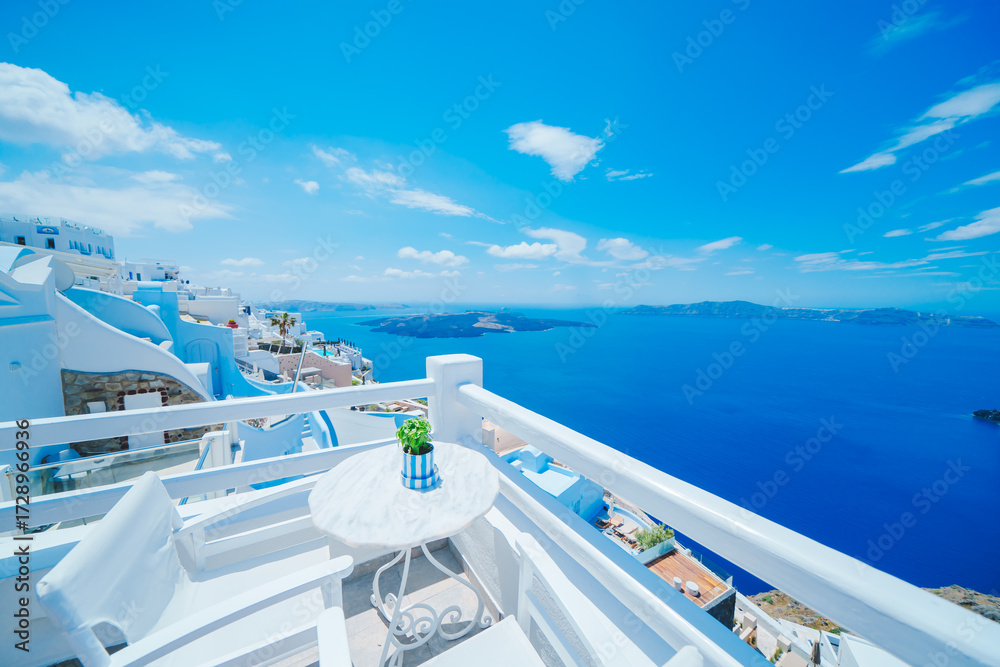 Obraz premium ギリシャのサントリーニ島の美しい風景