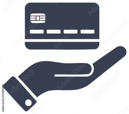 Hand holding a credit card showing payment security and financial transactions