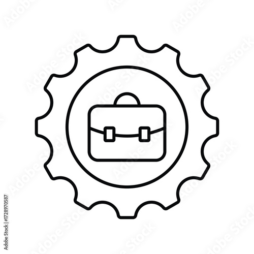 Business Optimization thinline icon , vector, pixel perfect, illustrator file 
