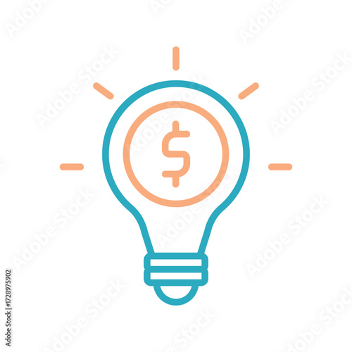 Business Idea Outline bold Vector Icon which can be easily modified or Edited 
