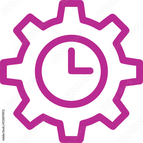 Precision Timing: A visual representation of time management, illustrated with a clock face nestled within the mechanical gear of a machine, highlighting the interplay of timing and process.