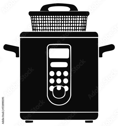 Electric Deep Fryer with Basket, Cooking Device for Restaurant Kitchen