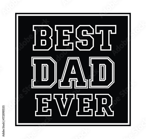 Bold Varsity Best Dad Ever