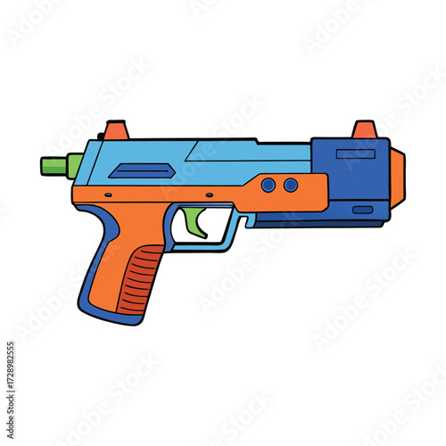 A rugged zombie-themed Nerf gun with eerie green accents and battle-scarred details, built for foam-dart survival against imaginary undead hordes and thrilling backyard missions.
