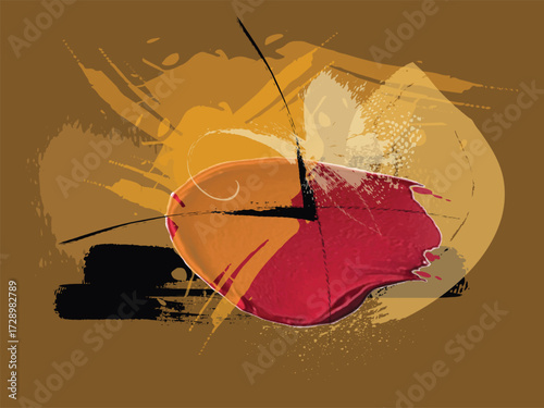 Oil Painting Abstraction, Abstract vectorial composition, vector oil painting art background, beautiful abstract , hand drawn pattern street Urban, street art, Abstract art graffiti t shirt graphics