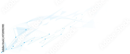 Abstract white, blue digital technology futuristic communication high tech concept background. global network technology concept.
