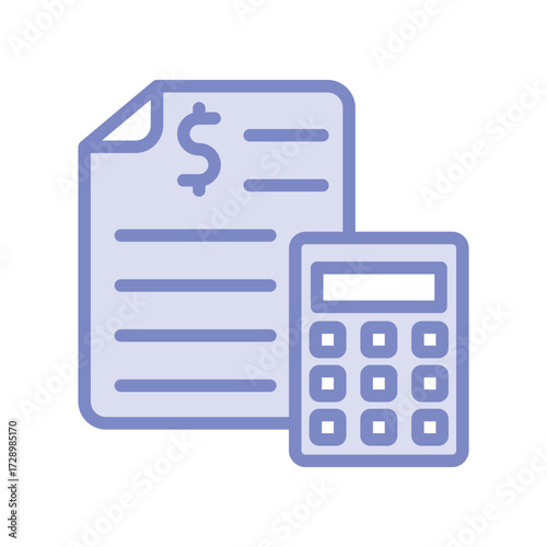 Accounting duotone line icon , vector, pixel perfect, illustrator file 
