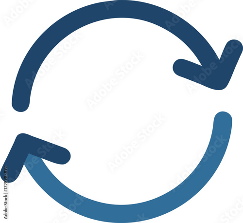 A circular arrow icon symbolizing recycling or renewal