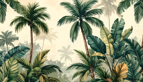 Tropical forest scene