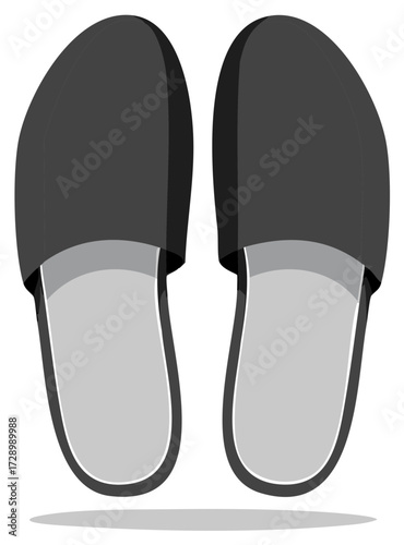 Comfy Gray House Slippers Shoes Pair for Relaxation and Home Comfort Footwear