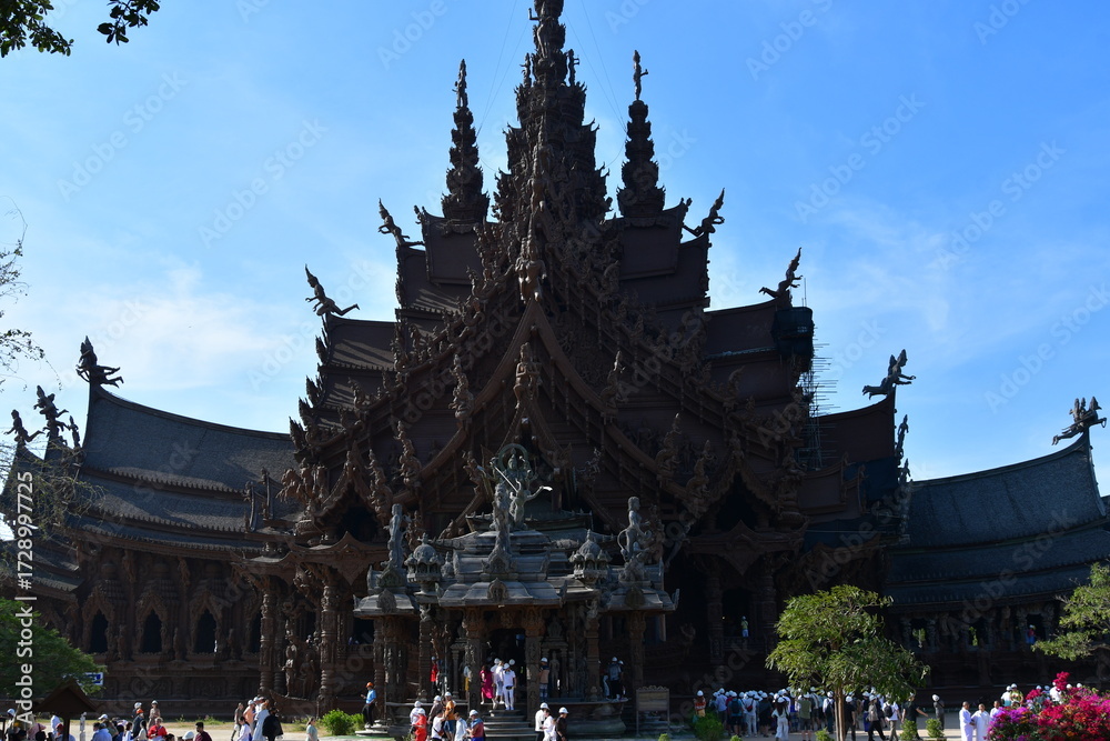 Fototapeta premium タイパタヤのサンクチュアリー・オブ・トゥルース