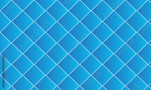 Abstract geometric pattern of intersecting blue lines forming diamond shapes on a vibrant blue background