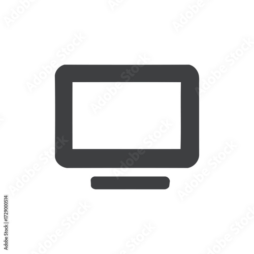 desktop monitor vector icon
