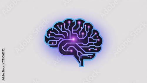 Artificial intelligence brain neural network ai technology machine learning deep learning concept design