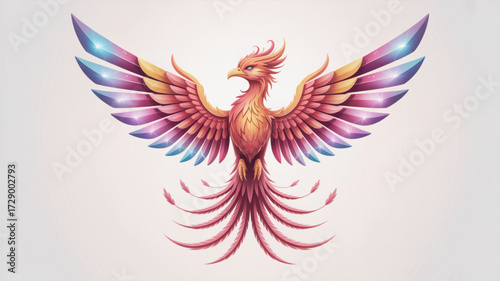 Phoenix bird illustration mythical creature fantasy art phoenix rising phoenix vector artwork phoenix drawing design