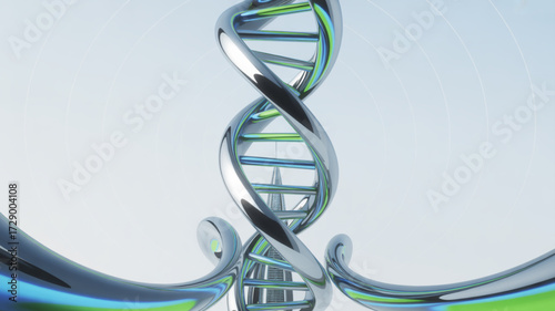 Dna helix structure medical science genetic research molecule biology biotechnology healthcare and medicine