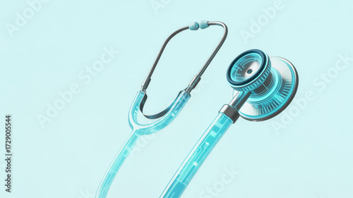 Stethoscope medical equipment healthcare diagnostic tool doctor nurse health checkup clinical examination 100