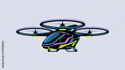 Explore the future of flight with this modern drone design for aerial photography and videography projects