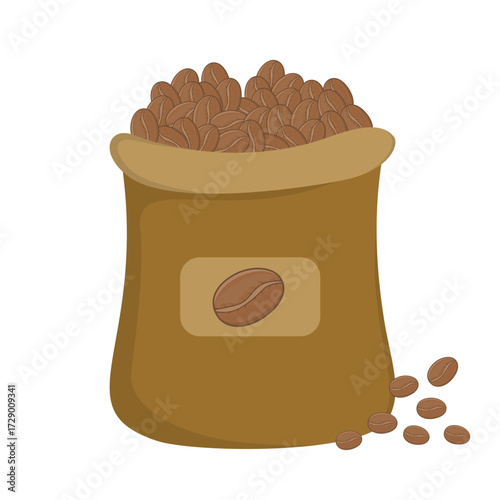 Coffee Beans in a Sack