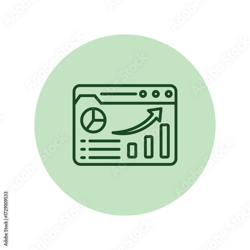 Web Analytics pentaglow , vector, pixel perfect, illustrator file 
