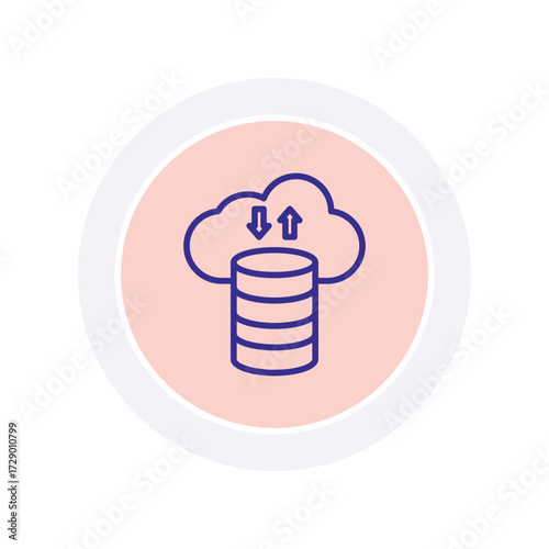 Big Data color circle icon , vector, pixel perfect, illustrator file 
