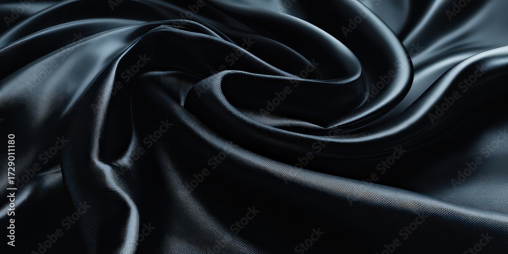 Obraz premium Abstract Dark Draped Fabric Texture