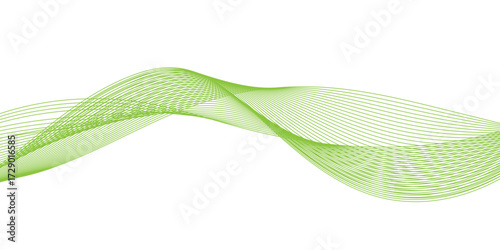 abstract green wave line background, abstract green graphic polygon texture with copy space for your design,  abstract background made form colorful lines, abstract green curve isolated.
