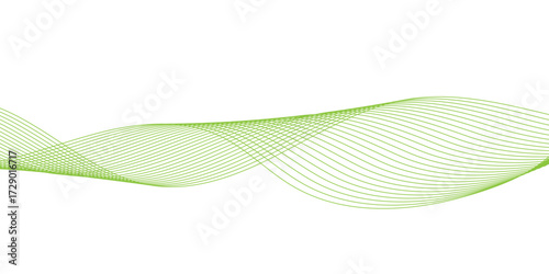 abstract green wave line background, abstract green graphic polygon texture with copy space for your design,  abstract background made form colorful lines, abstract green curve isolated.