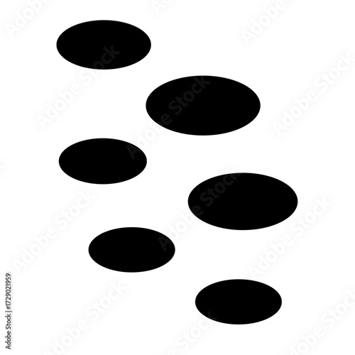 Stepping Stone Silhouette