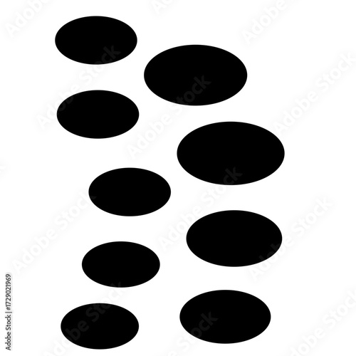 Stepping Stone Silhouette