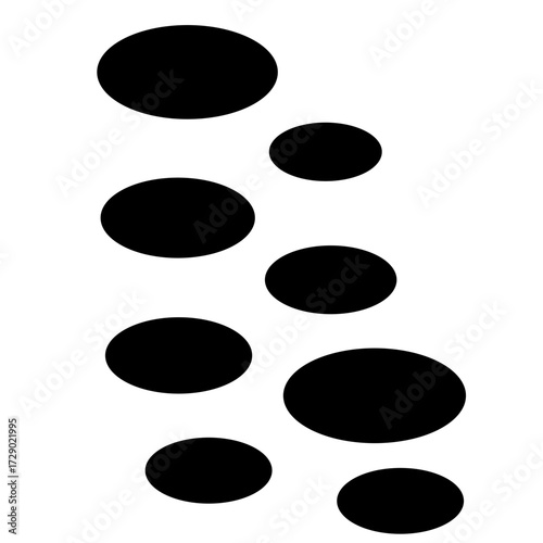 Stepping Stone Silhouette