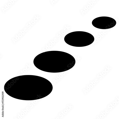 Stepping Stone Silhouette