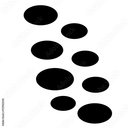 Stepping Stone Silhouette
