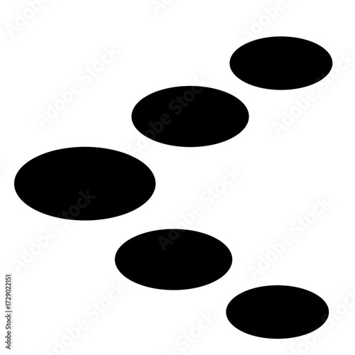 Stepping Stone Silhouette