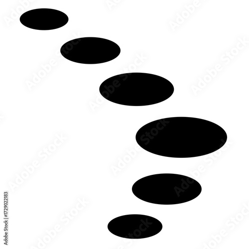 Stepping Stone Silhouette