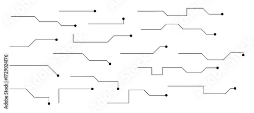 Set of callouts titles,digital black callouts