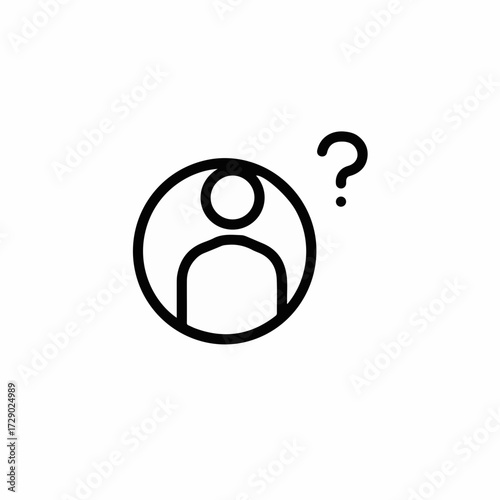 Anonymous silhouette icon with question mark, representing uncertainty or unknown identity.