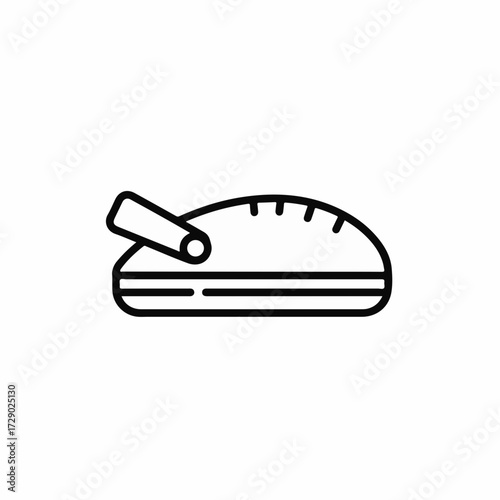 Simple line drawing of a comfortable casual shoe, perfect for everyday wear