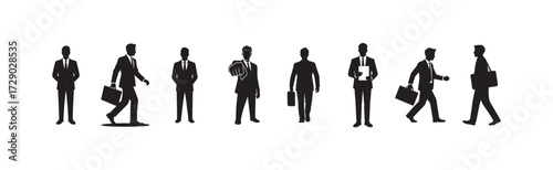 Businessman silhouette symbol. Vector illustration
eps 10.