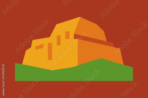 vector illustration of a castle