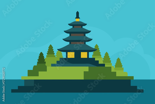 pagoda in the temple