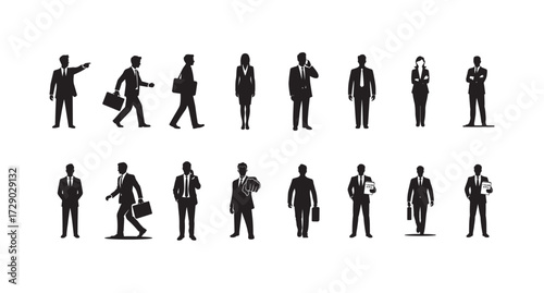Businessman silhouette symbol. Vector illustration
eps 10.
