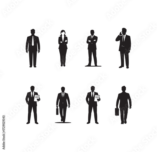 Business Man Vector Icon, Represents strong leadership and entrepreneurial goals, Vector illustration EPS 10.