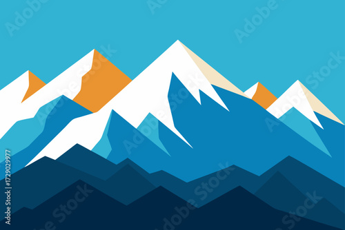 vector illustration of mountains